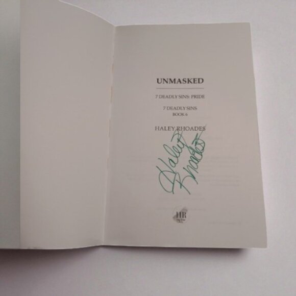 Book 📖 Unmasked, 7 Deadly Sins: Pride by Haley Rhoades - Picture 4 of 4